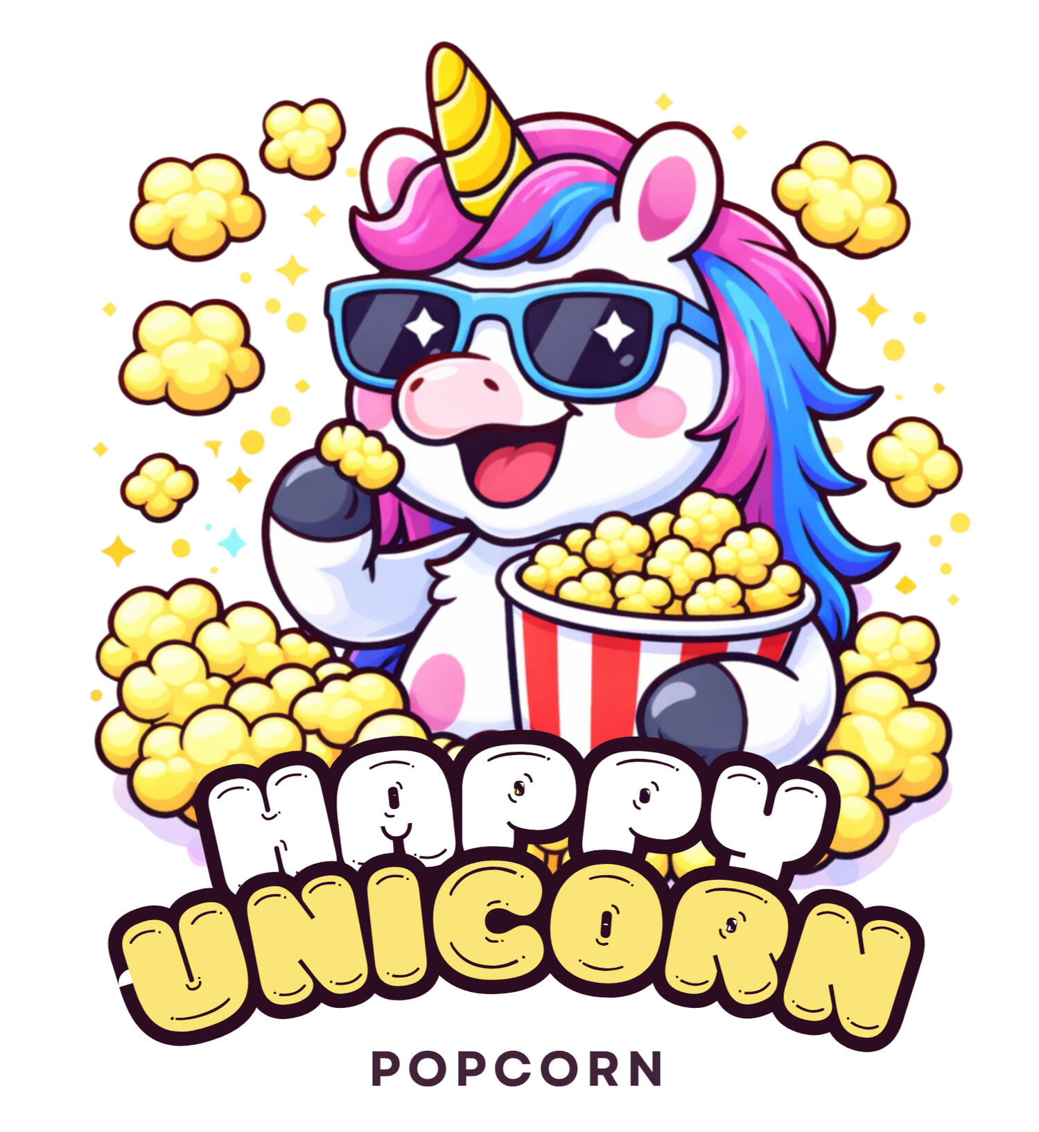 Happy Unicorn Popcorn logo